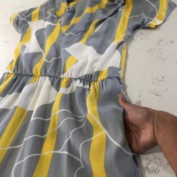 ROBERT JANAN design by EVA Gray&yellow midi dress - Picture 13 of 13
